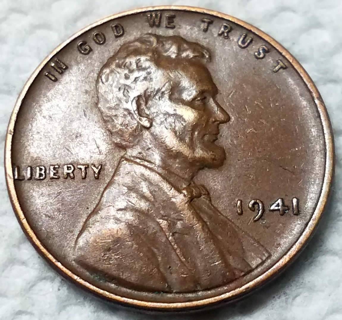 1941-P-Lincoln-Struck-Through-Debris-Rim-To-Rim-On-Reverse?